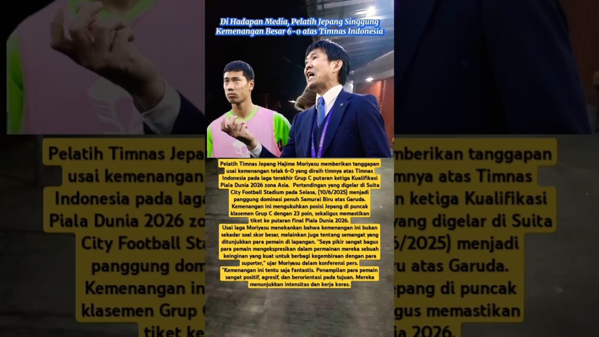 Coach Hajime Moriyasu gave a response after his victory #shorts Coach Hajime Moriyasu gave a response after his victory #shorts