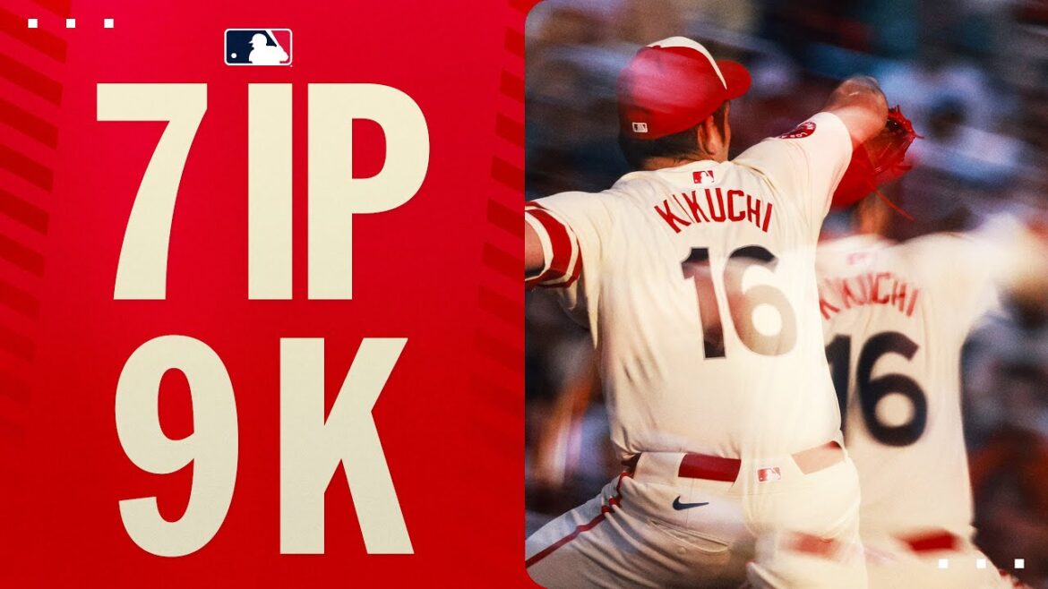 Yusei Kikuchi struck out 9 batteries in 7 innings for the Angels! | Kikuchi Yusei Highlights