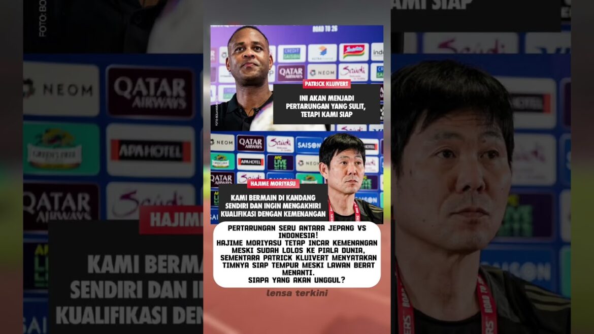 Comment Ahead of Japanese Vs Indonesia Duel | Kluivert & Moriyasu Talk Target! Comment Ahead of Japanese Vs Indonesia Duel | Kluivert & Moriyasu Talk Target!