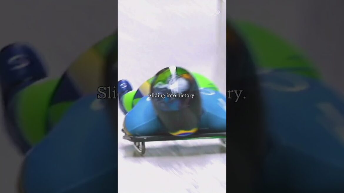 Brazil’s first-ever skeleton athlete. 🇧🇷❄️ #Olympics #Sports #Skeleton