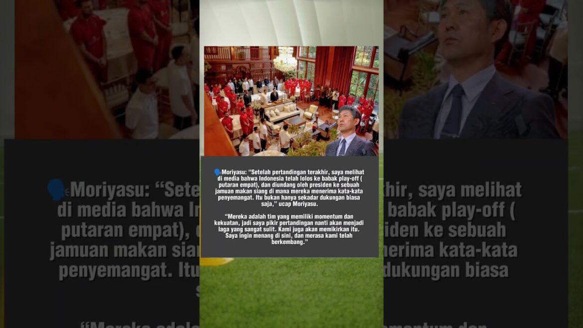 "The Indonesian national team gets a banquet of President Prabowo, Moriyasu: This is a serious support!" #Shorts #TIMNAS