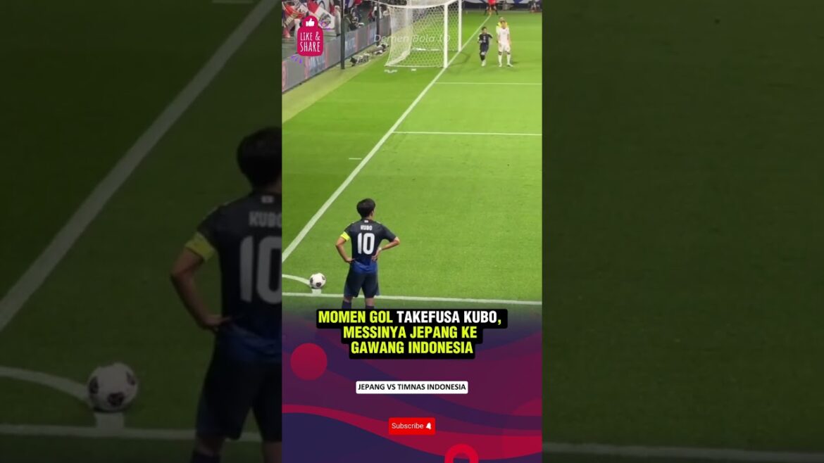 Takefusa Kubo vs Indonesian National Team Gol | The right side of the defense is so weak left by Rizky Ridho