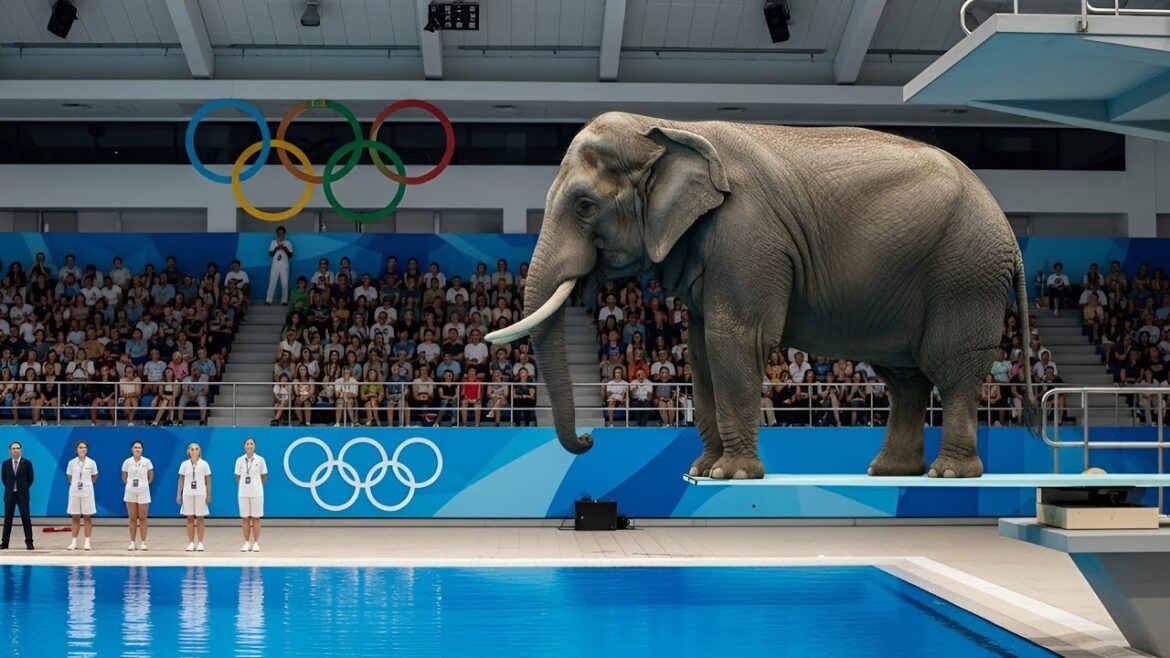 Elephant Olympics | The Impossible Jump Anticipation and Waiting Elephant Olympics | The Impossible Jump Anticipation and Waiting