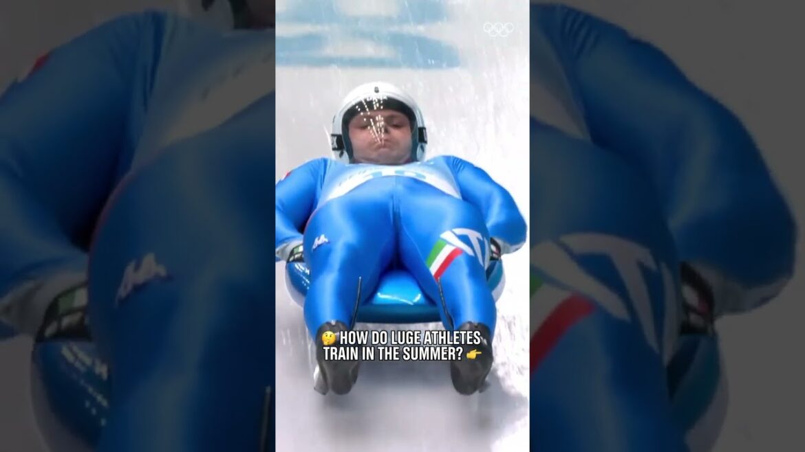 Summer training luge style. 😎