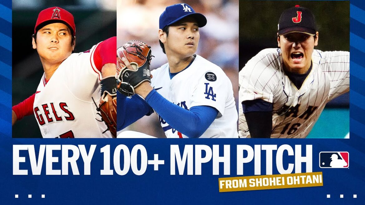 Every 100+ MPH pitch thrown by Shohei Ohtani! | Ohtani Shohei Highlights