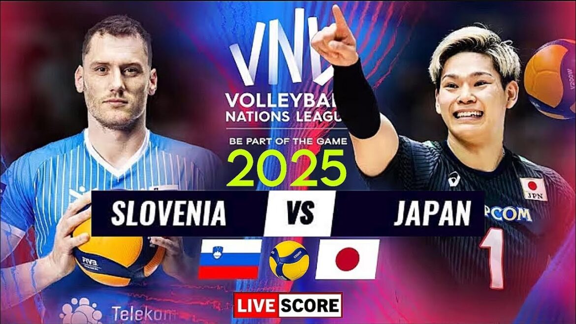 VNL MEN'S LIVE │ JAPAN vs SLOVENIA Live Score Update │ VNL 2025 FIVB VOLLEYBALL NATIONS LEAGUE
