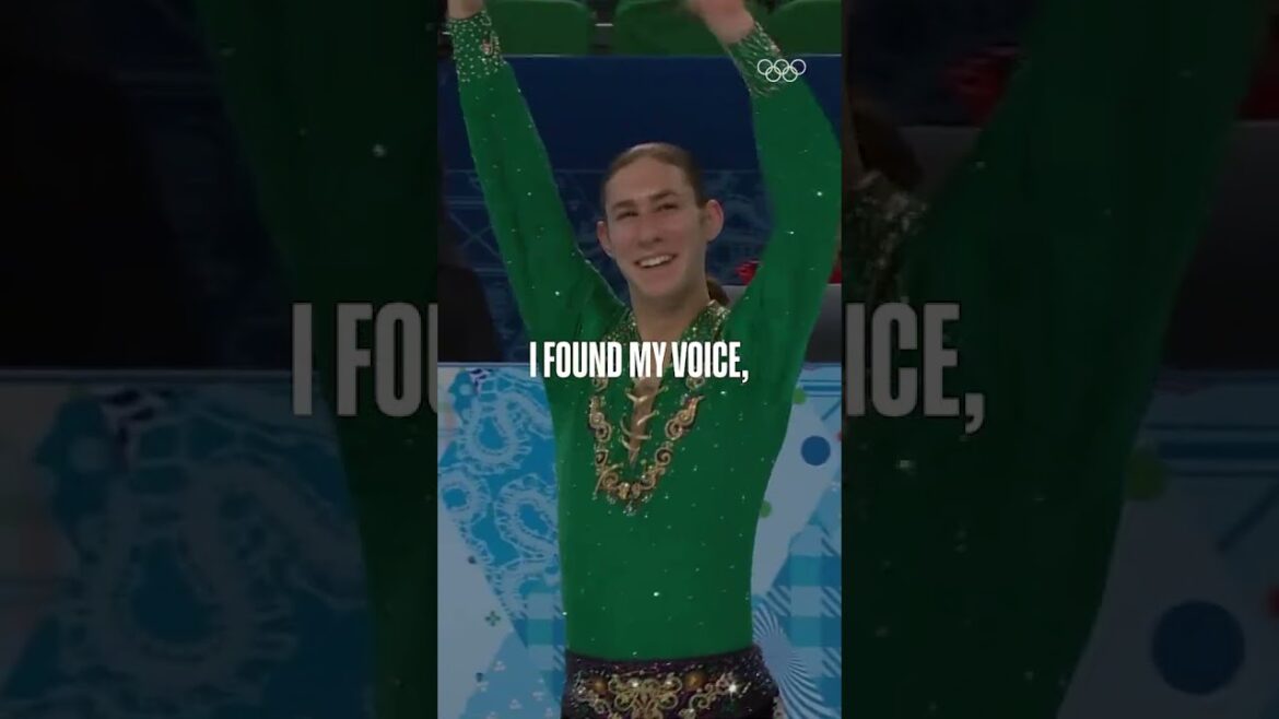 Jason Brown grew up watching bold athletes who were unapologetically themselves. 🥹⛸️#Olympics