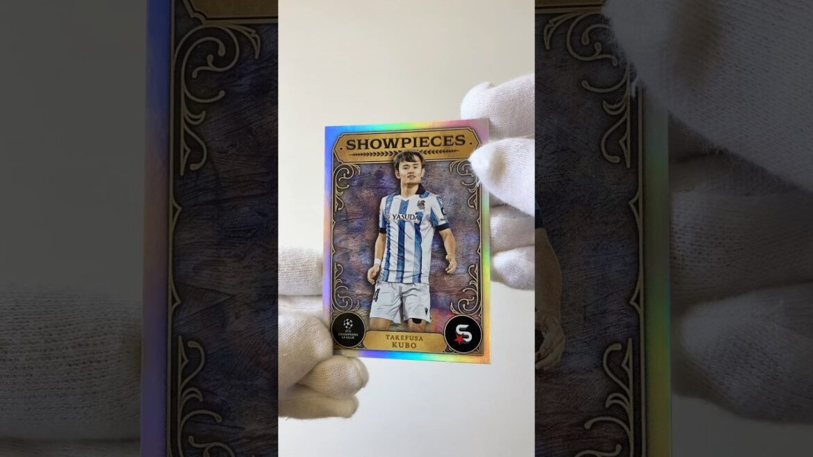 Takefusa Kubo 🇯🇵 Showpieces Card | Soccer Card Introduction #Shorts #topps