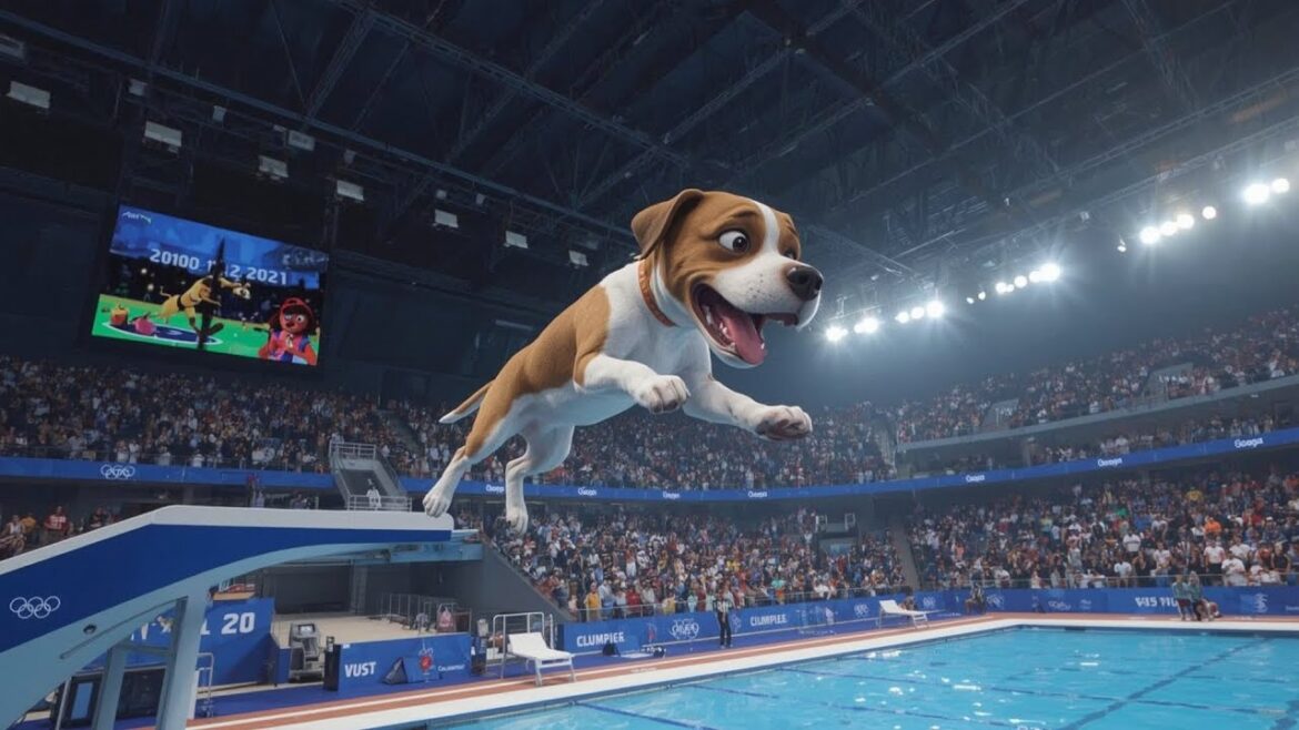 Dog Olympics | Springboard Event | which dog made the high jump?
