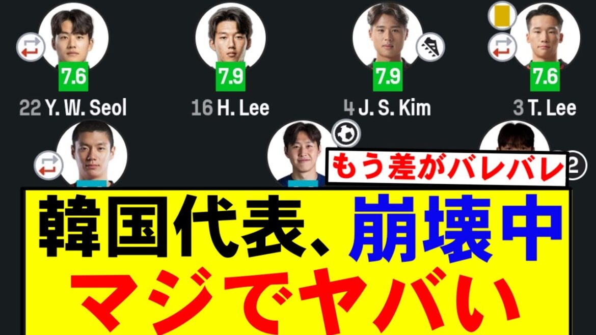 [Sad news]Korean soccer team loses words in the tragedy just before collapse...