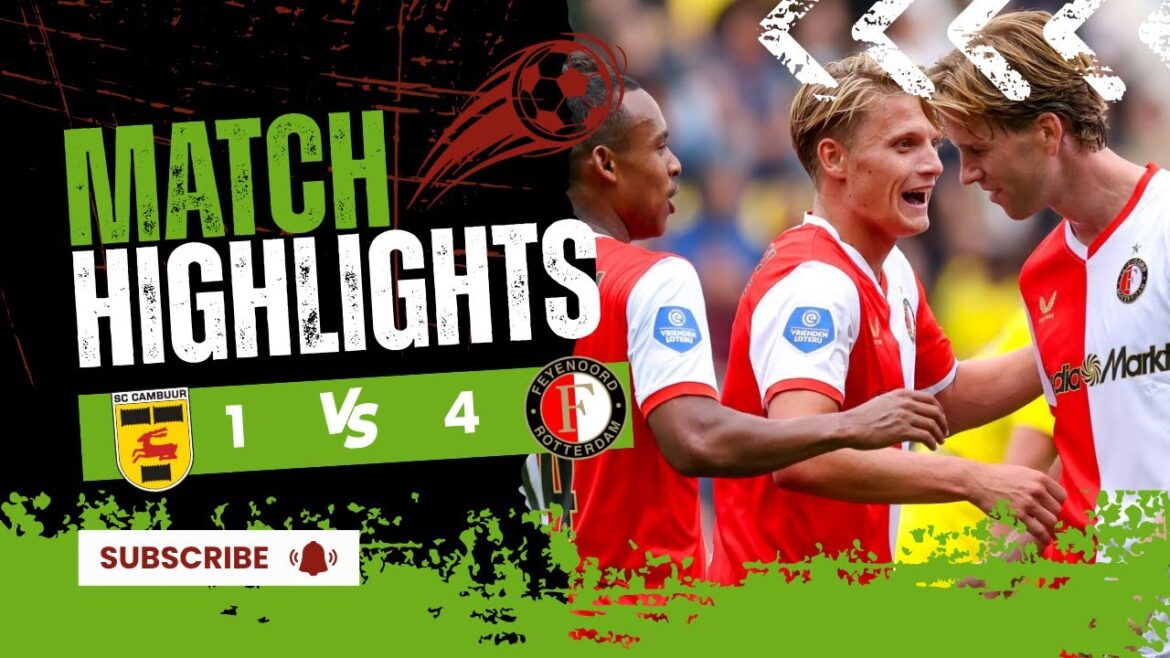 Feyenoord scores great goals against Cambuur! Feyenoord scores great goals against Cambuur!