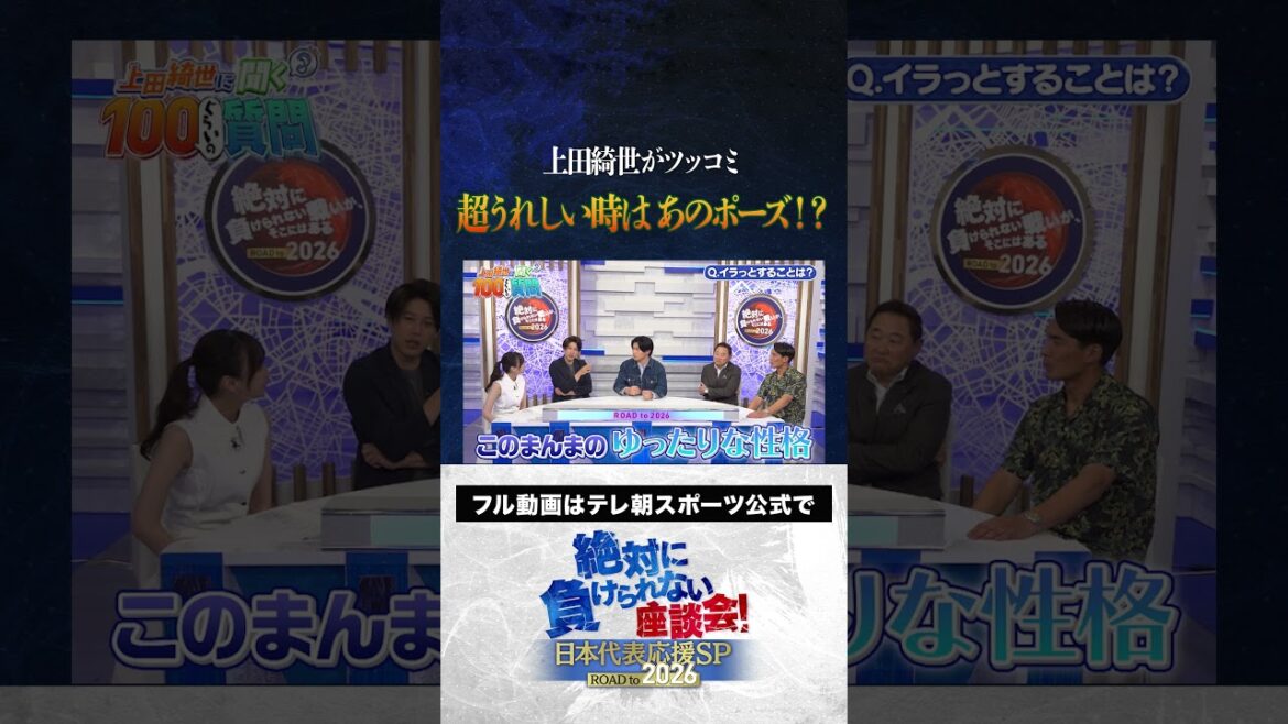 [Noritsukkomi]What is Ueda Kyosei's pose when he is happy? #Japan Football Team #Uchida Atsuto #Makino Tomoaki #Matsuki Yasutaro #Kageyama Yuka #Ueda Kyoyo #Roundtable Discussion that I Can't Lose #shorts