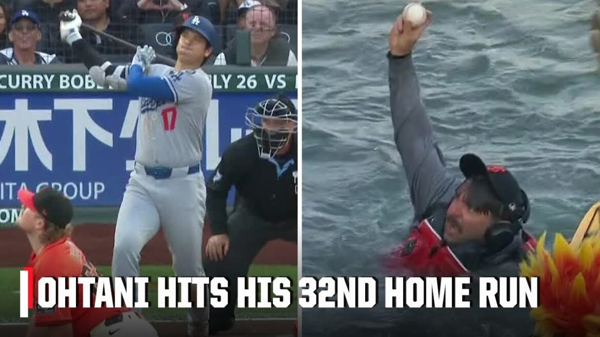Shohei Ohtani splashes one into McCovey Cove | ESPN MLB
