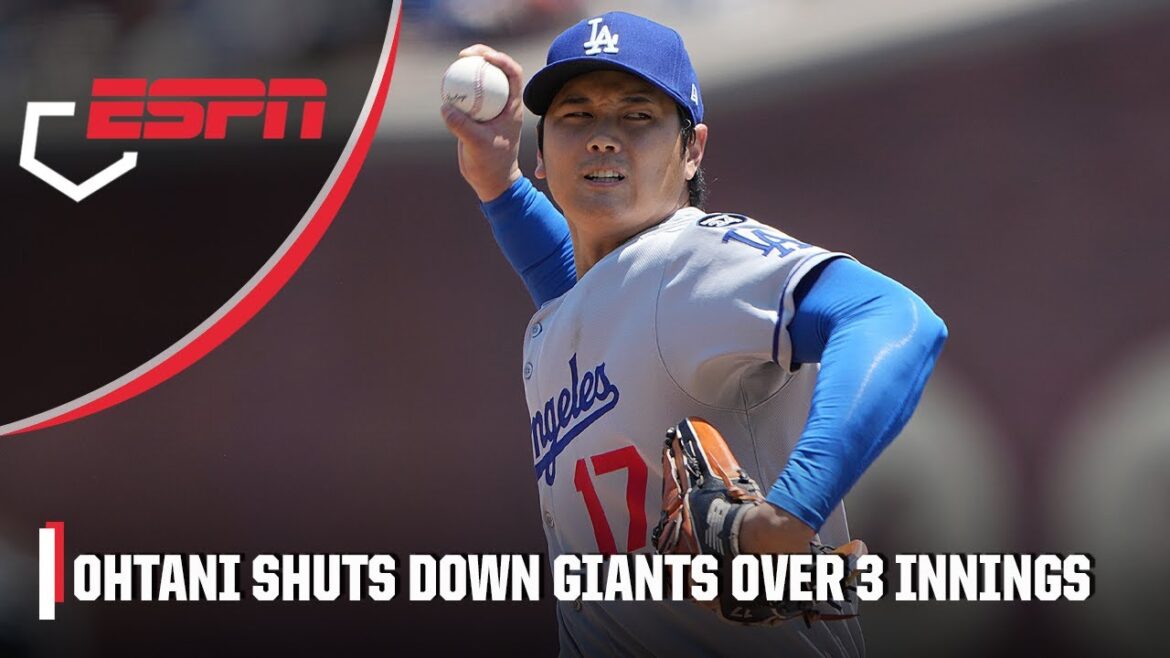 Shohei Ohtani tosses 3 scoreless innings vs. Giants 🔥 | ESPN MLB