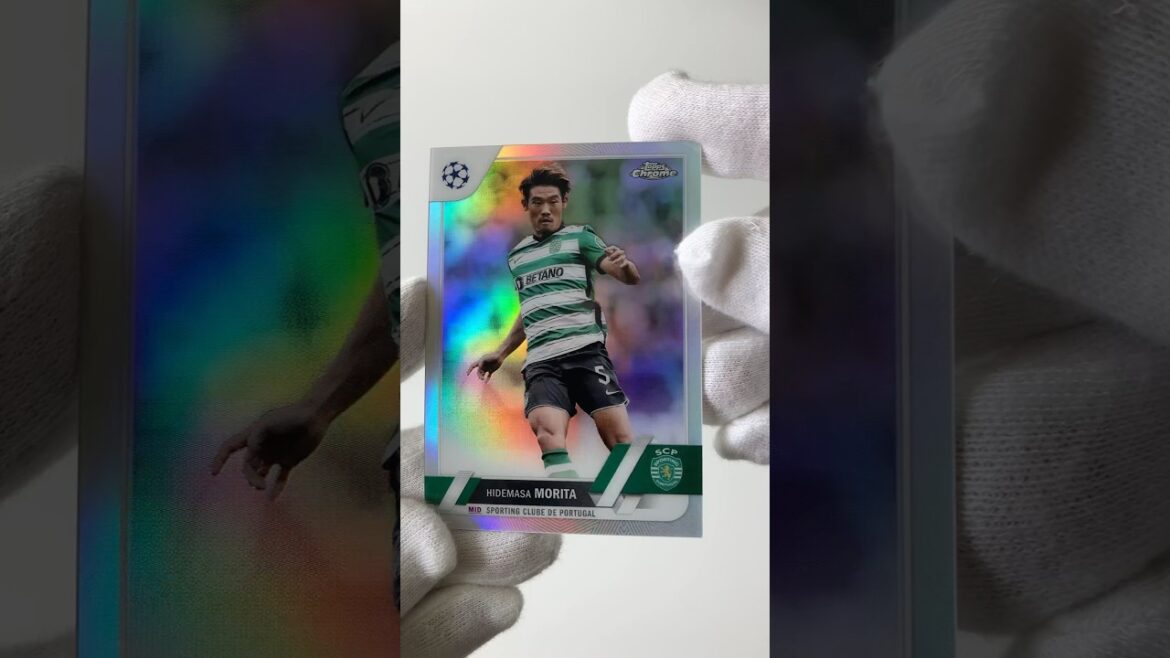 Hidemasa Morita 🇯🇵 Chrome Refractor | Soccer Card Introduction #Shorts #japanfootball