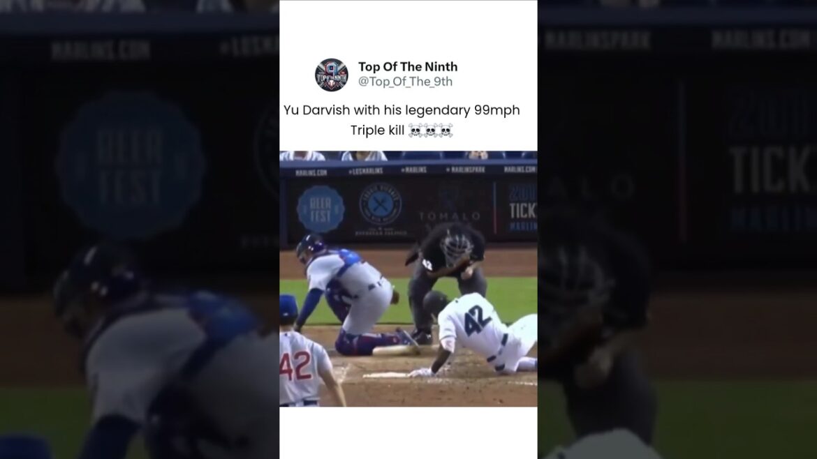 Yu Darvish Hit EVERYONE With One Pitch 💀⚾ #baseball #mlb Yu Darvish Hit EVERYONE With One Pitch 💀⚾ #baseball #mlb