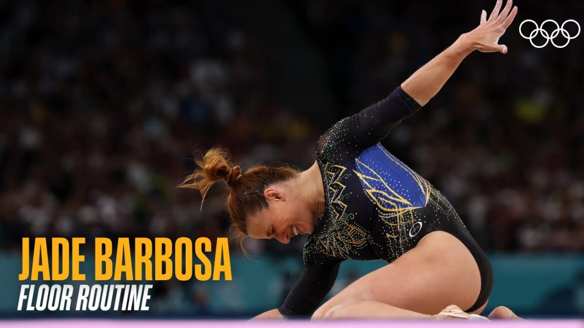 Floor routine to a Britney Song: Jade Barbosa in Paris 🤩🇧🇷 | Music Monday