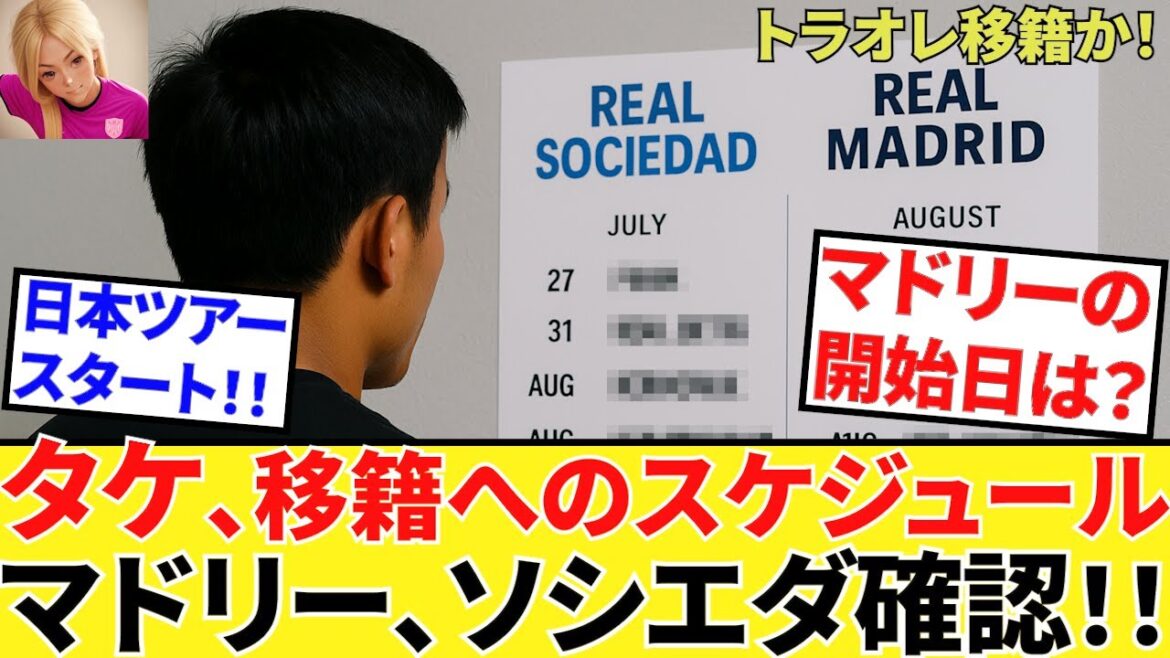 [Take Kubo!!]Welcome to Japan! ! Sociedad members visit Japan! ! What's the upcoming schedule! ? And Madrid's opening day! ? Preparations for the transfer begin! !