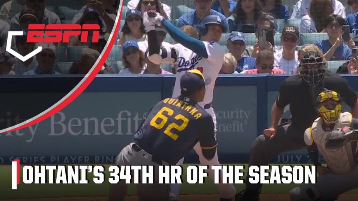 Shohei Ohtani goes opposite field for his 34th home run | ESPN MLB Shohei Ohtani goes opposite field for his 34th home run | ESPN MLB