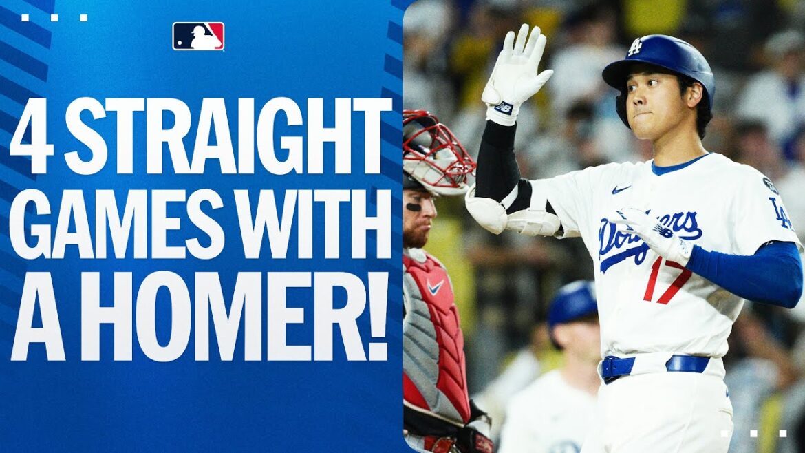 Shohei Ohtani homers in 4 straight games for the first time in his career! | Shohei Ohtani highlights