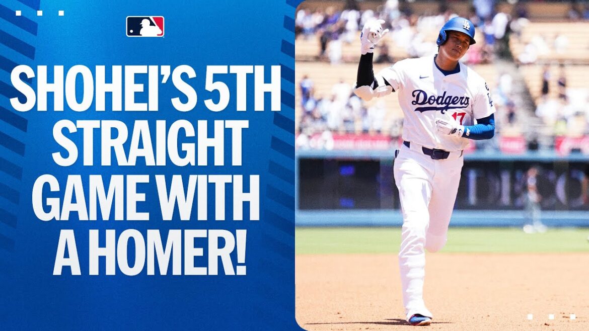 Shohei Ohtani homes for the 5TH STRAIGHT game 🤯 | Shohei Ohtani highlights