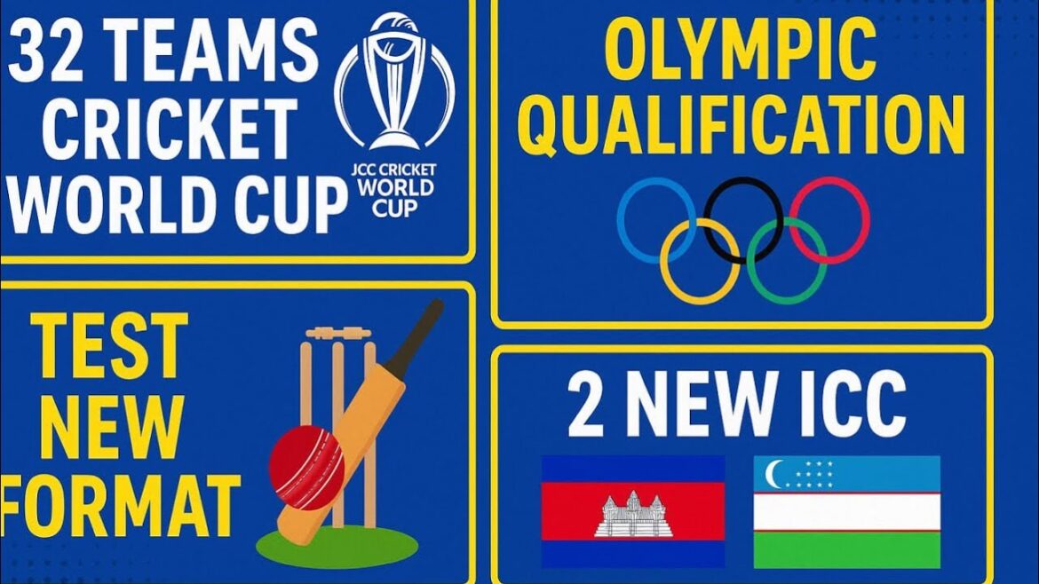 32 Teams Cricket World Cup | Olympic Qualification | Test New Format |2 New ICC Member| NISHANKAR TV