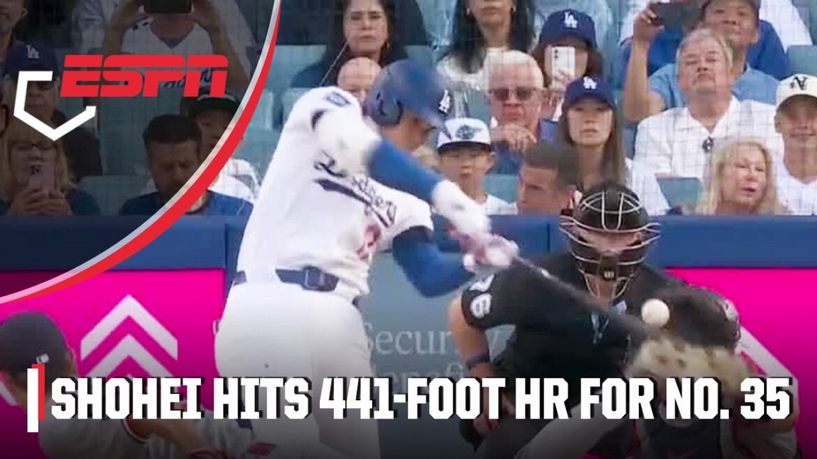 Shohei Ohtani crushes 441-foot home run to center field for his 35th of the season | ESPN MLB