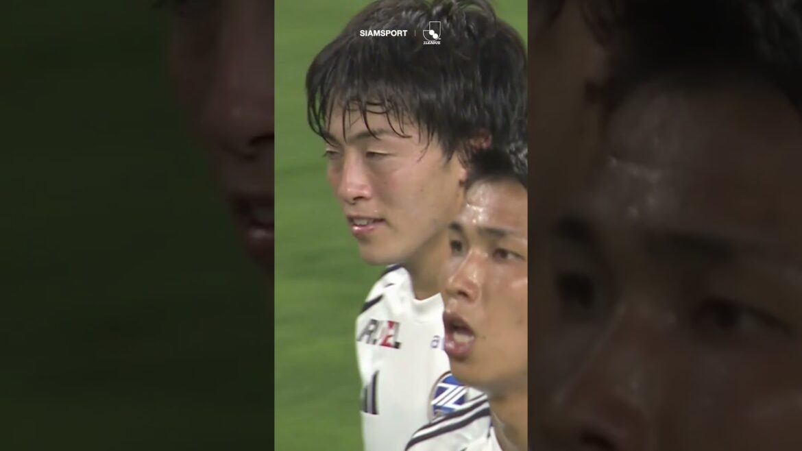 Swept one boom! "Yuki Soma" pierced the penalty area of the ball into the beautiful pole.