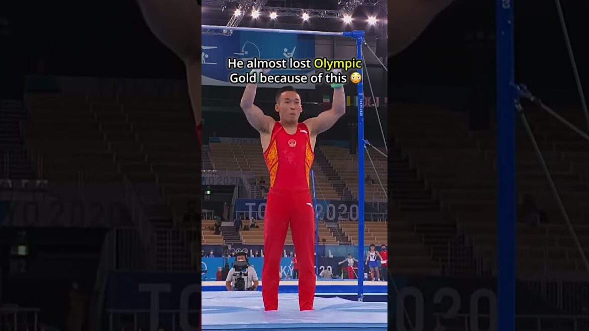 Our sport deducts for the silliest things😭 #gymnastics #bow #judge #olympics #penalty #highbar