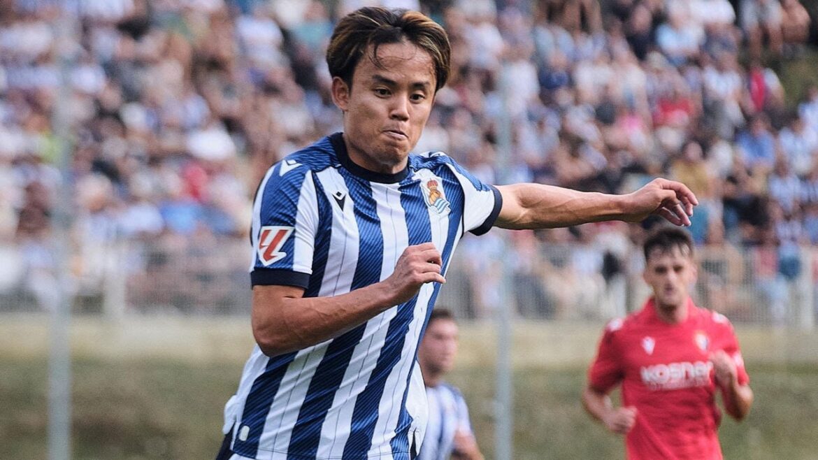 Kubo Takefusa, who is rumored to be transferred to Everton, will perform in a 1G1A test match against Osasuna![July 31st]