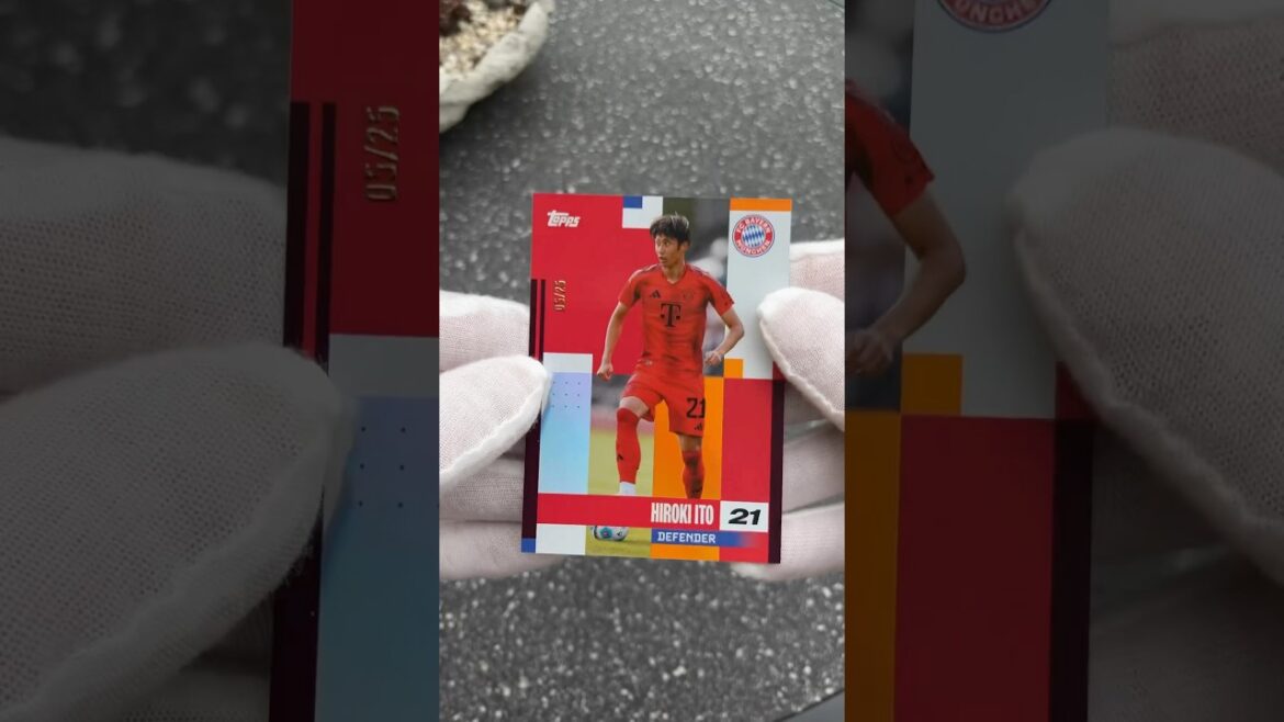 Hiroki Ito 🇯🇵 05/25 Topps FC Bayern München | Introduction to Japan National Team Cards #Shorts