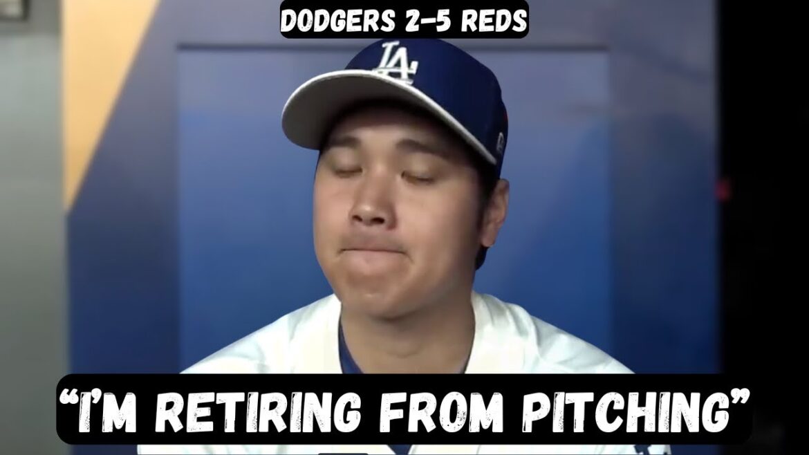 Shohei Ohtani ANNOUNCES RETIREMENT from pitching after injury - PostGame Interview - Dodgers vs Reds