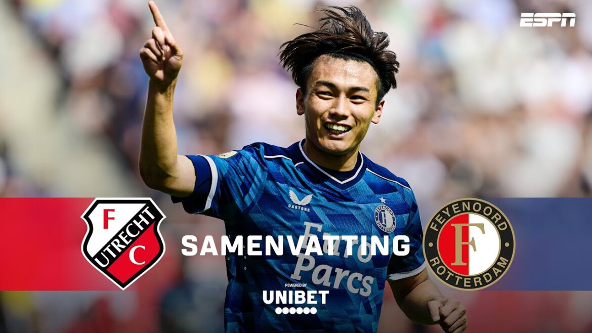 Ayase Ueda opens in account in Feyenoord shirt! 🇯🇵🎯 | Summary FC Utrecht - Feyenoord