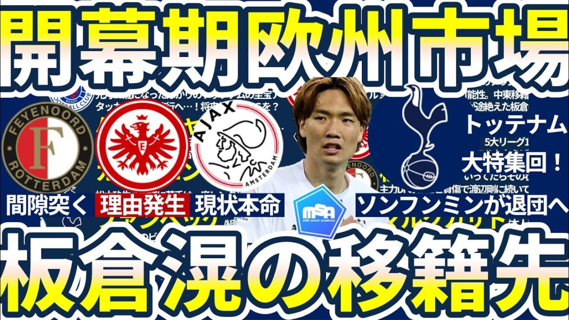[Continued: The Battle for Itakura Kou & Tottenham Transfer Special]Ajax vs Frankfurt vs Feyenoord/Song Heungmin left & Sint Troyden is likely to join Japanese? Transfer to forward Bertachini...