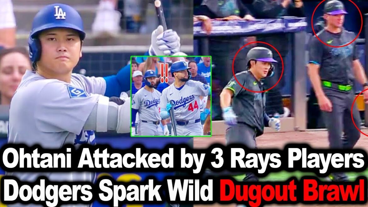 POSTGAME CHAOS! Ohtani Attacked by 3 Rays Players — Dodgers Team Charges In to Defend Their Star