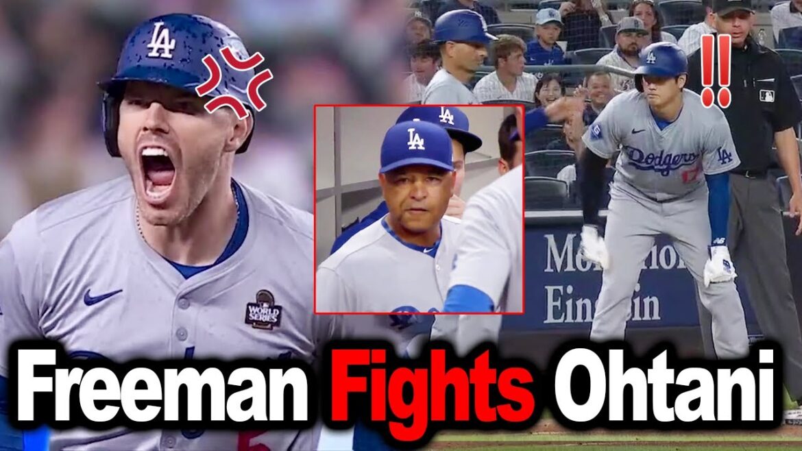SHOCKING BRAWL! Ohtani and Freeman Clash in Locker Room — Freeman Benched by Roberts!