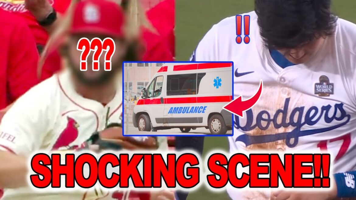 DIRTY HIT! Ohtani Injured After Dirty Play by Cardinals Player — Leaves Stadium in Ambulance