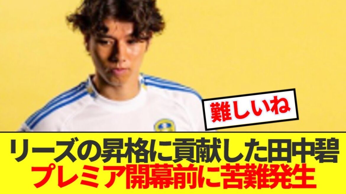 [Sad news]Tanaka Aoi is in an emergency in Leeds when he is promoted to Premiere! !