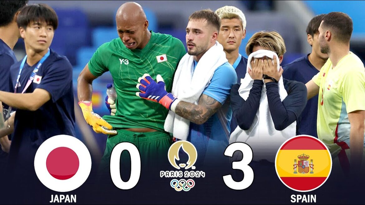 U-23 Japan national team tears up after losing to "arch enemy" Spain. They are defeated at the Tokyo Olympics and are defeated in the quarter-finals. 2024 Paris Olympics