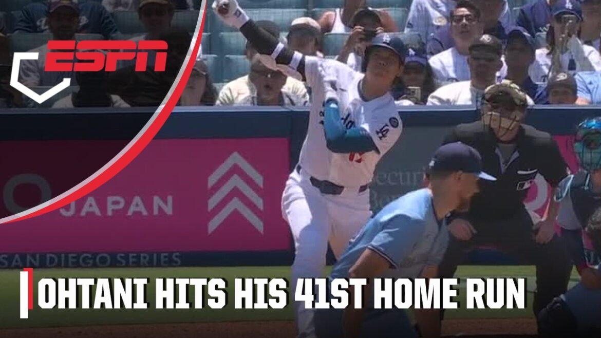 Shohei Ohtani sends his 41st HR of the season to right field | ESPN MLB