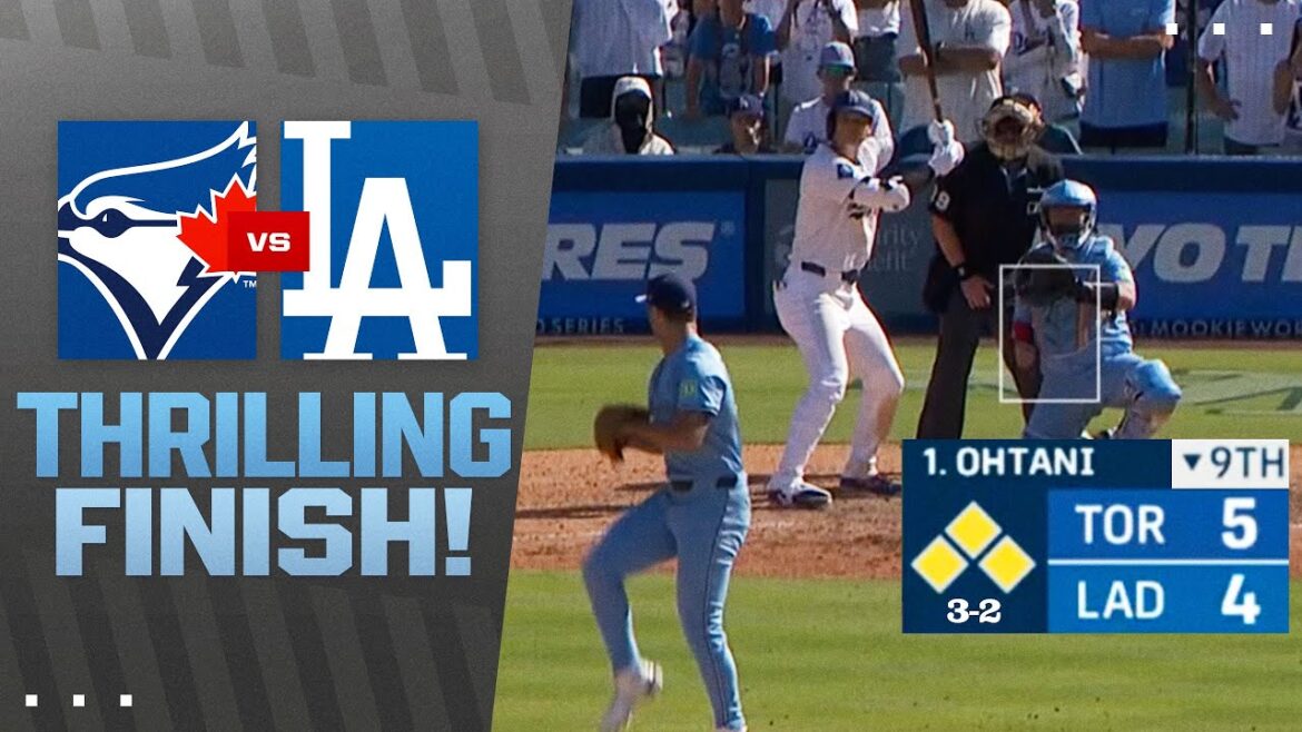 FULL 9th INNING: Blue Jays walk the bases loaded vs. Shohei Ohtani, Mookie Betts and the Dodgers! 😯