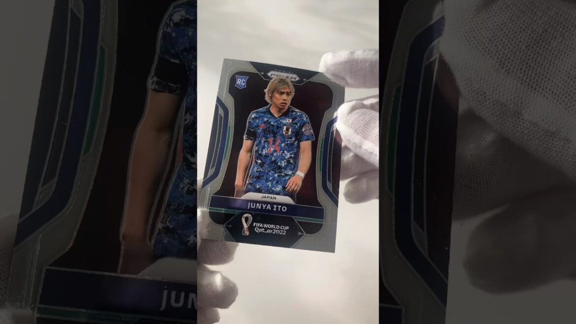 Junya Ito 🇯🇵 Panini Prizm FIFA World Cup Qatar 2022 Rookie Card | Soccer Card Introduction #Shorts