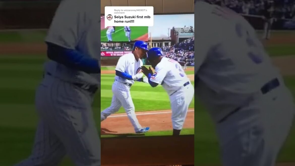 seiya Suzuki first career home run.Milwaukee Brewers vs Chicago Cubs