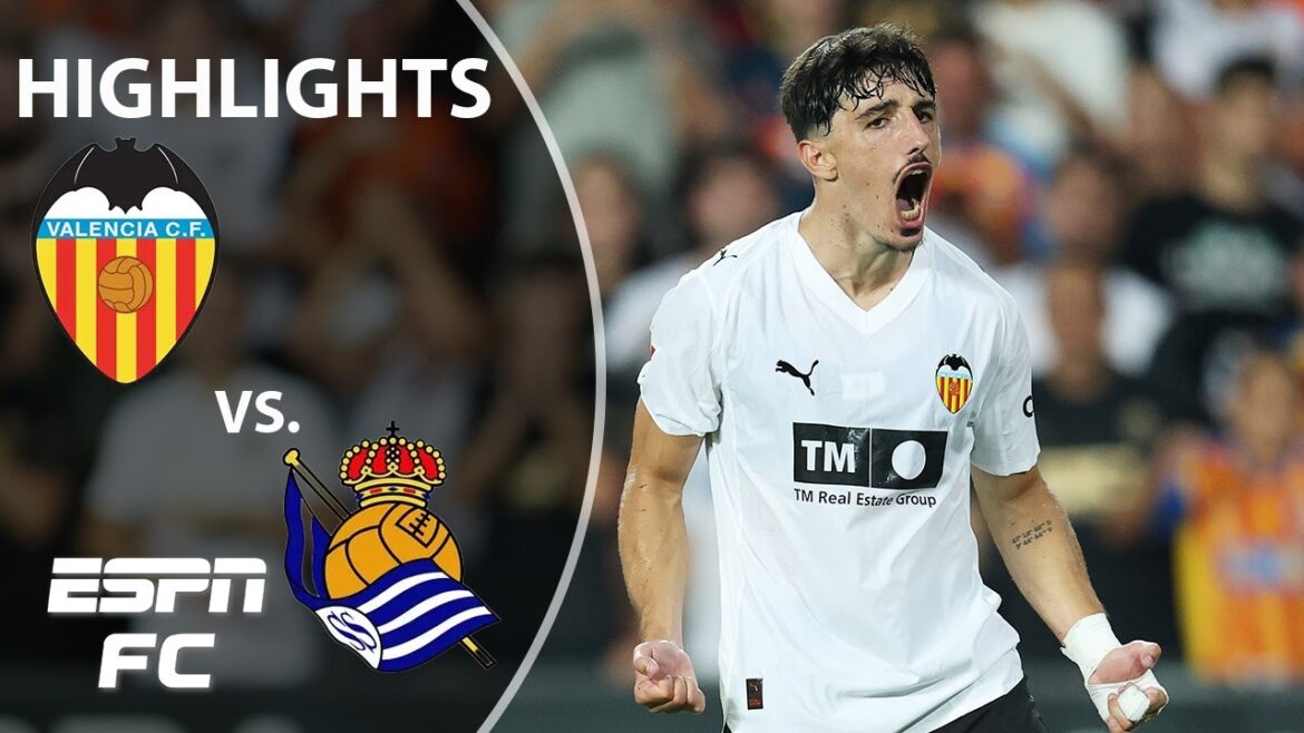 TIGHT MATCH 🔥 Valencia vs. Real Sociedad | LALIGA HIGHLIGHTS | ESPN FC