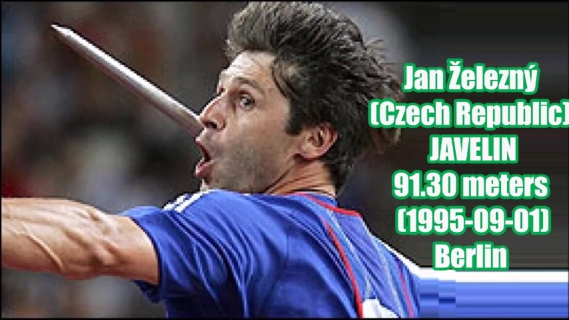Jan Železný (Czech Republic) Javelin 91.30 METERS (1995-09-01) Berlin (First Place).