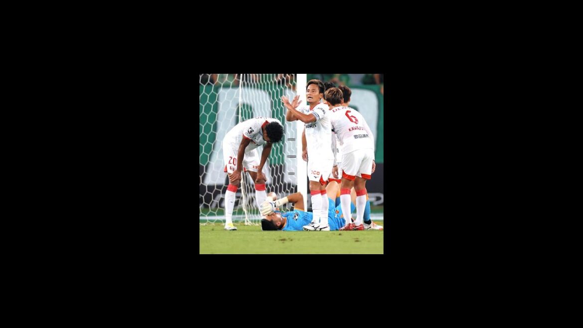 An emergency is in place at Nagoya Grampus! Goalkeeper Schmidt gets injured