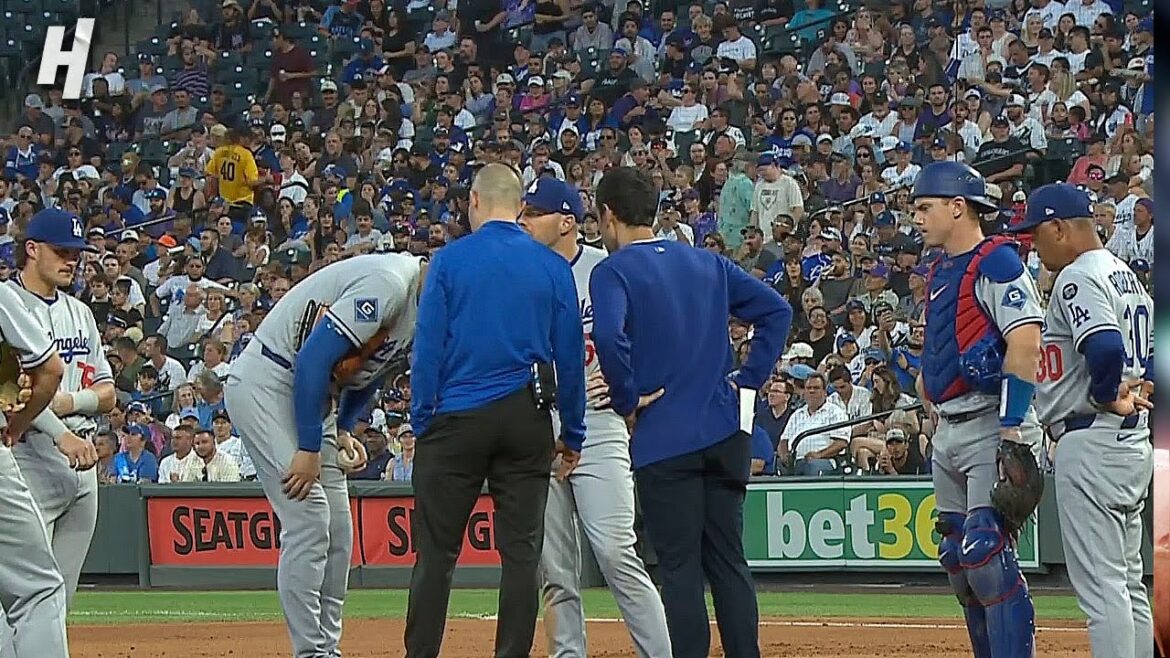 Shohei Ohtani was hit square on the leg by a 93.7 mph line drive π Shohei Ohtani was hit square on the leg by a 93.7 mph line drive π