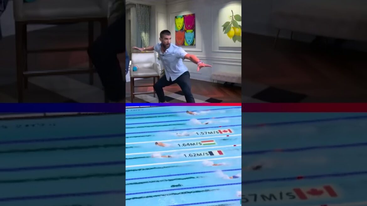 Leon Marchand's biggest fan at Paris 2024? None other than Michael Phelps! 🏊