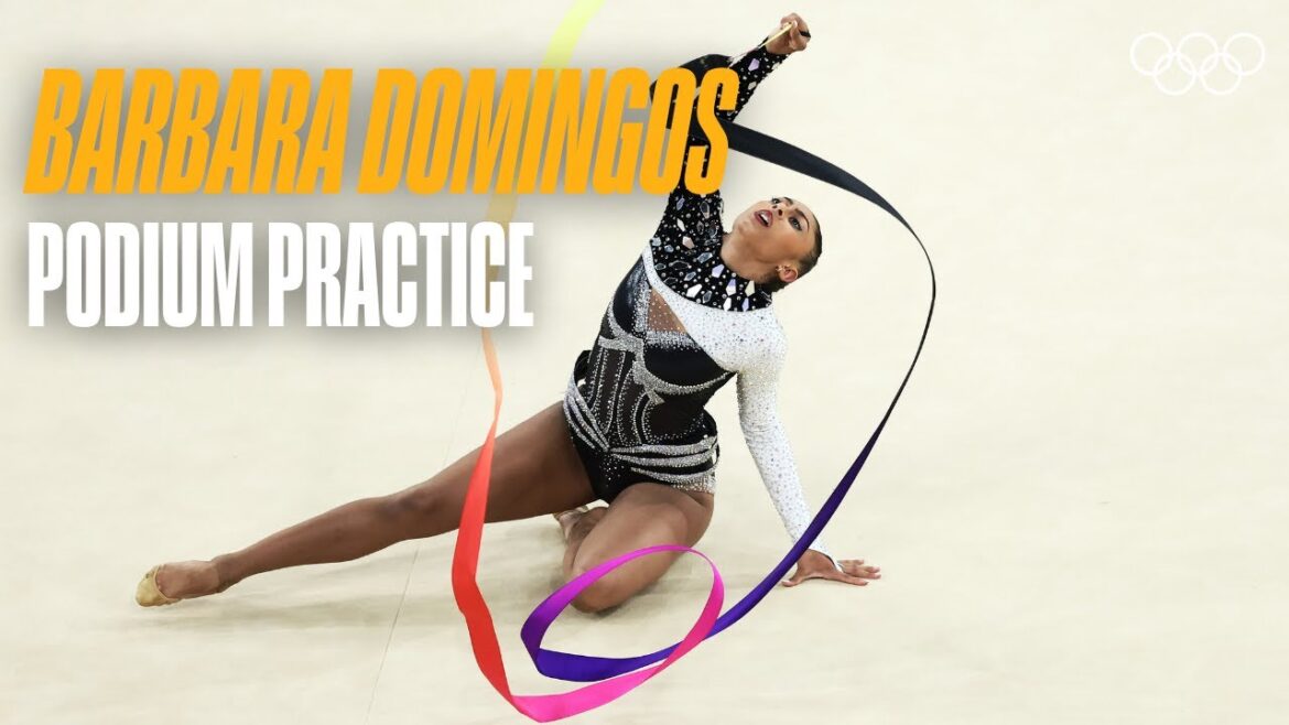 Barbara Domingos from Brazil podium practice at #RhyWorlds2025 in Rio World Champs Barbara Domingos from Brazil podium practice at #RhyWorlds2025 in Rio World Champs