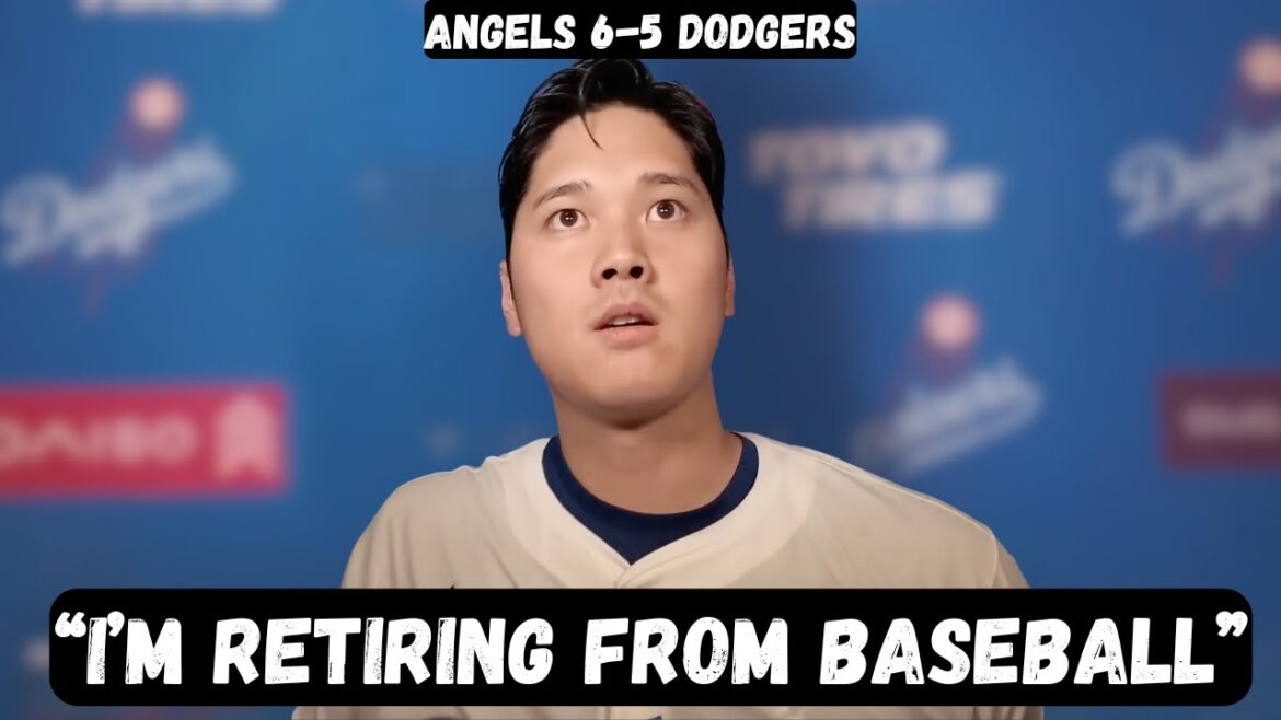 Shohei Ohtani ANNOUNCES RETIREMENT after getting swept - Post Game interview - Dodgers 5-6 Angels